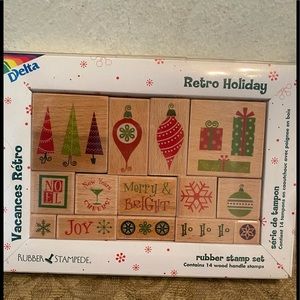 Delta Retro Holiday Stamp Set NEW